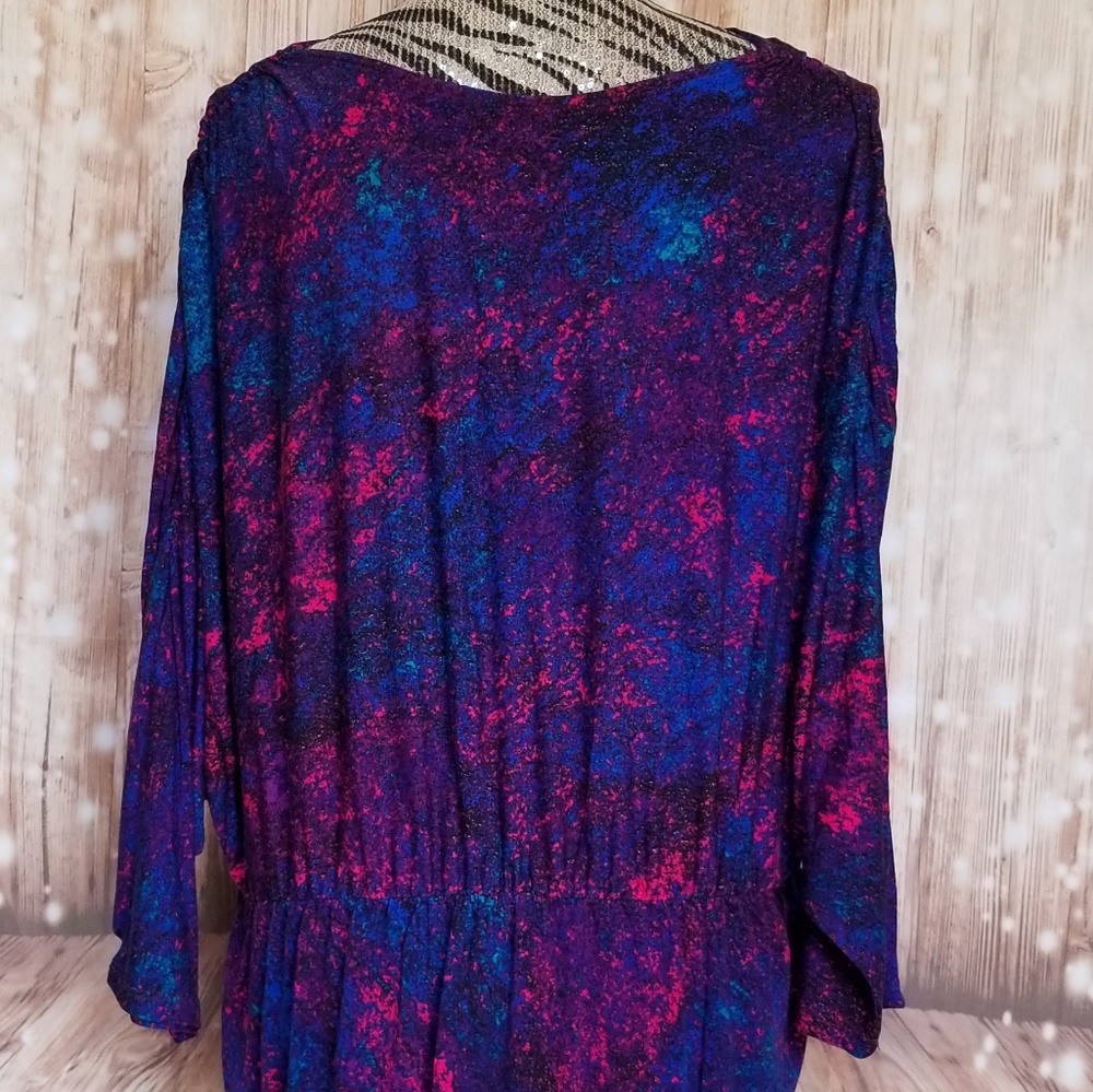 NWOT Kris Jenner galaxy print dress size 1x 2x - Picture 5 of 6